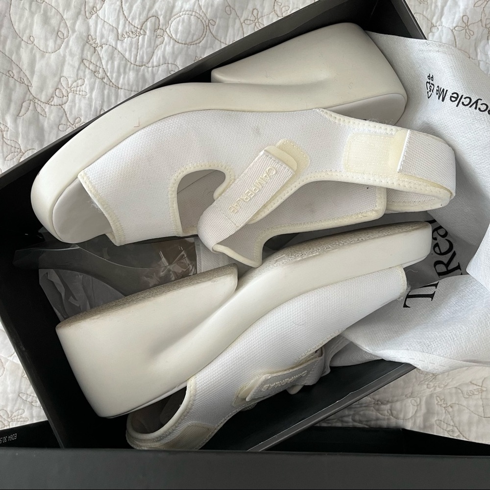 ❌SOLD❌ CamperLab SS20 White Kaah Platform Sandals